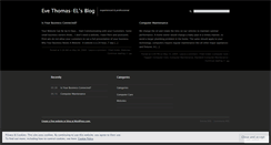 Desktop Screenshot of evethomas.wordpress.com