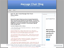 Tablet Screenshot of massagechairblog.wordpress.com