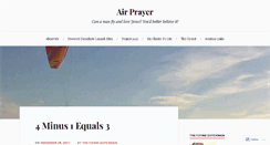 Desktop Screenshot of airprayer.wordpress.com