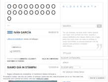 Tablet Screenshot of glossemata.wordpress.com