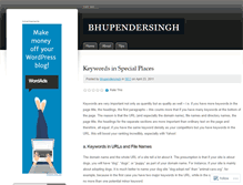 Tablet Screenshot of bhupendersingh.wordpress.com