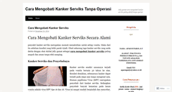 Desktop Screenshot of caramengobatikankerserviksgaspoll.wordpress.com