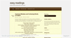 Desktop Screenshot of easyreadings.wordpress.com