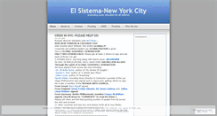 Desktop Screenshot of elsistemanyc.wordpress.com