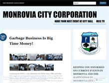 Tablet Screenshot of monroviacitycorporation.wordpress.com