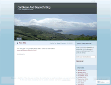 Tablet Screenshot of caribbeanandbeyond.wordpress.com