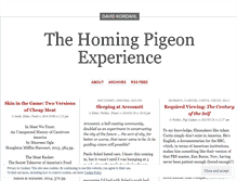 Tablet Screenshot of homingpigeonexperience.wordpress.com