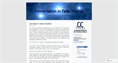 Desktop Screenshot of conversationinfaith.wordpress.com