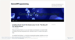 Desktop Screenshot of gemsofprogramming.wordpress.com