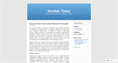 Desktop Screenshot of denmattoday.wordpress.com