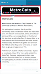 Mobile Screenshot of metrocats.wordpress.com