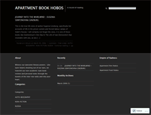 Tablet Screenshot of apartmentbookhobos.wordpress.com