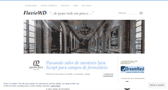 Desktop Screenshot of flaviowd.wordpress.com