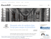Tablet Screenshot of flaviowd.wordpress.com