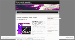 Desktop Screenshot of evenimentespeciale.wordpress.com