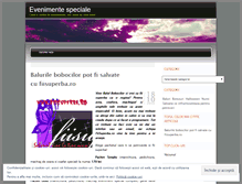 Tablet Screenshot of evenimentespeciale.wordpress.com