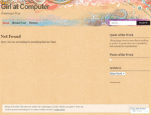 Tablet Screenshot of girlatcomp.wordpress.com