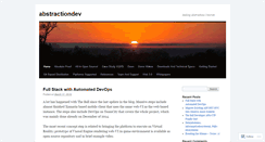 Desktop Screenshot of abstractiondev.wordpress.com