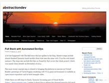 Tablet Screenshot of abstractiondev.wordpress.com
