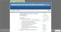 Desktop Screenshot of nickspictures.wordpress.com