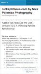 Mobile Screenshot of nickspictures.wordpress.com