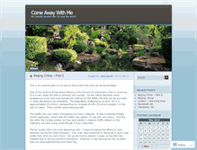 Tablet Screenshot of comeaway.wordpress.com