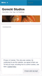 Mobile Screenshot of goreckistudios.wordpress.com