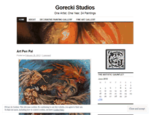 Tablet Screenshot of goreckistudios.wordpress.com