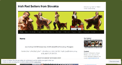 Desktop Screenshot of irishsetters.wordpress.com