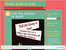 Tablet Screenshot of fromjunktofab.wordpress.com