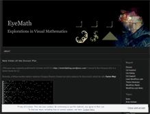 Tablet Screenshot of eyemath.wordpress.com