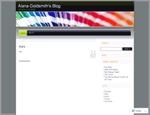 Tablet Screenshot of alanagoldsmith.wordpress.com