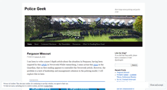 Desktop Screenshot of policegeek.wordpress.com