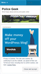 Mobile Screenshot of policegeek.wordpress.com
