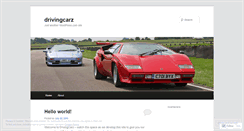 Desktop Screenshot of drivingcarz.wordpress.com