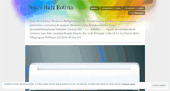 Desktop Screenshot of pedroruizbotina.wordpress.com