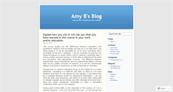 Desktop Screenshot of amybohannon.wordpress.com