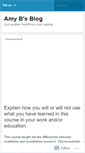 Mobile Screenshot of amybohannon.wordpress.com