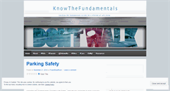 Desktop Screenshot of knowthefundamentals.wordpress.com