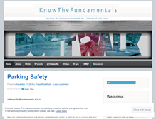 Tablet Screenshot of knowthefundamentals.wordpress.com