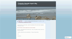 Desktop Screenshot of christopheralexanderhayter.wordpress.com