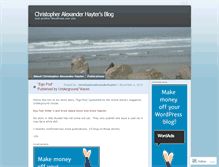 Tablet Screenshot of christopheralexanderhayter.wordpress.com