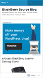 Mobile Screenshot of blackberrysourceblog.wordpress.com