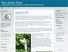 Tablet Screenshot of exilefiles.wordpress.com