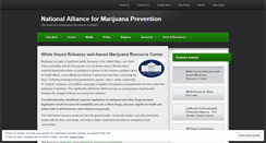 Desktop Screenshot of nationalallianceformarijuanaprevention.wordpress.com