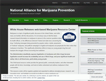 Tablet Screenshot of nationalallianceformarijuanaprevention.wordpress.com