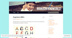 Desktop Screenshot of mamadreknowsbest.wordpress.com