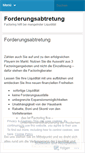 Mobile Screenshot of forderungsabtretung.wordpress.com