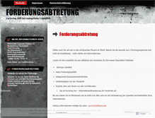 Tablet Screenshot of forderungsabtretung.wordpress.com