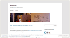 Desktop Screenshot of gormulus.wordpress.com